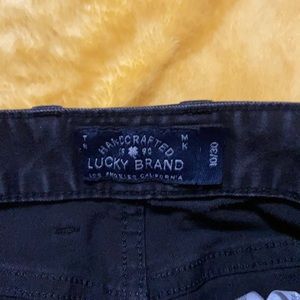 Lucky Brand Lolita Capri Black Skinny Jeans Denim